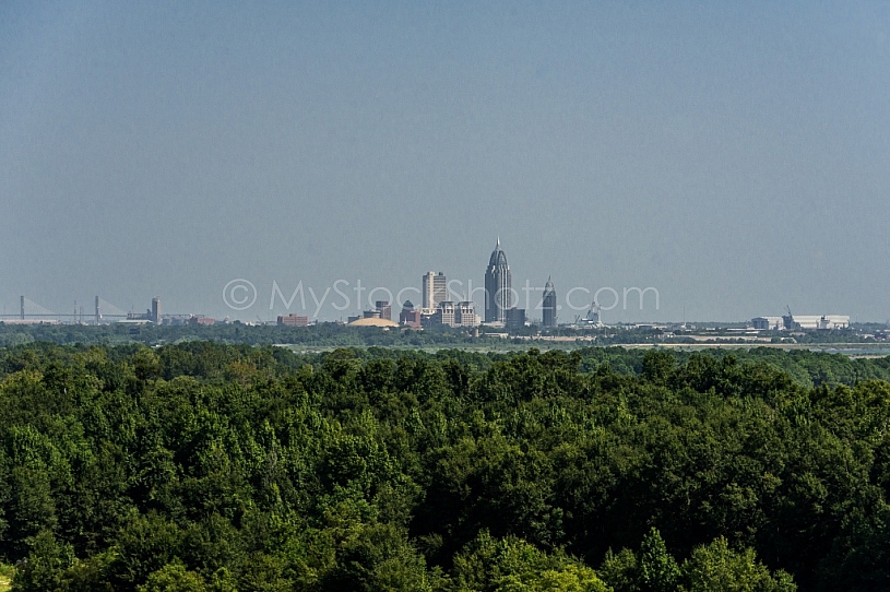 Aerial view from West Mobile