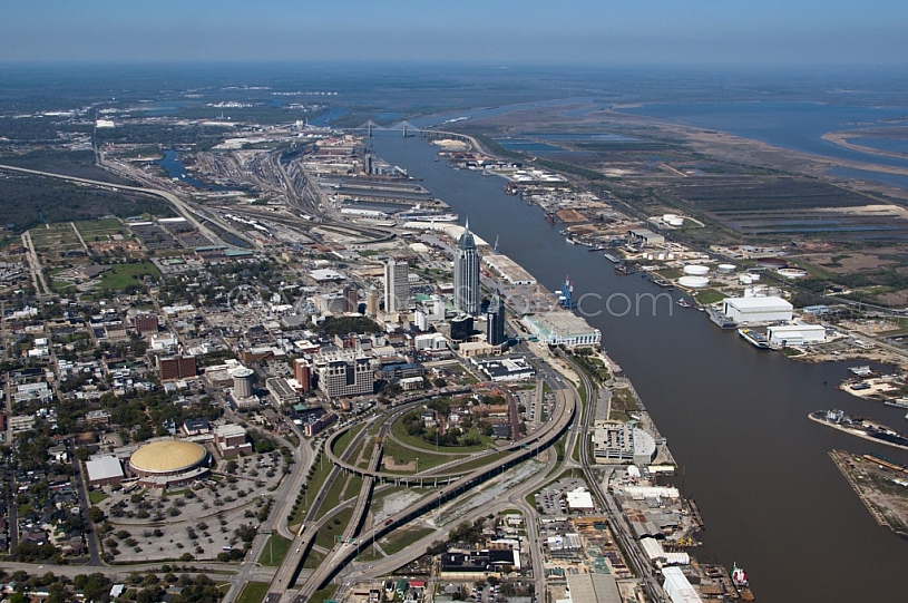 Mobile Skyline High Aerial